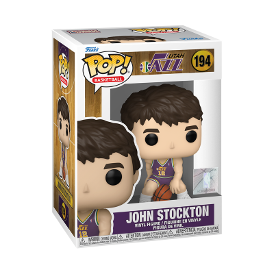 Figura Funko Pop! John Stockton Utah Jazz nº 194 na embalagem