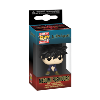 Chaveiro Funko Pop Megumi Fushiguro Jujutsu Kaisen em caixa