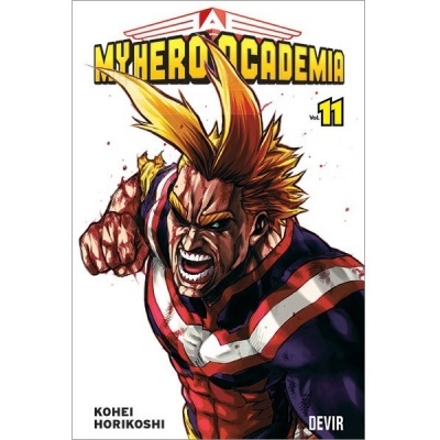 Capa do manga MY HERO ACADEMIA volume 11 com personagem em ação e texto