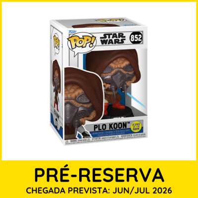 Boneco POP! Star Wars Plo Koon na embalagem