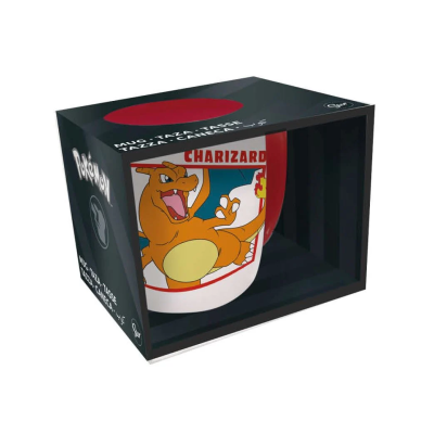 Caneca de cerâmica Pokémon Charizard embalada