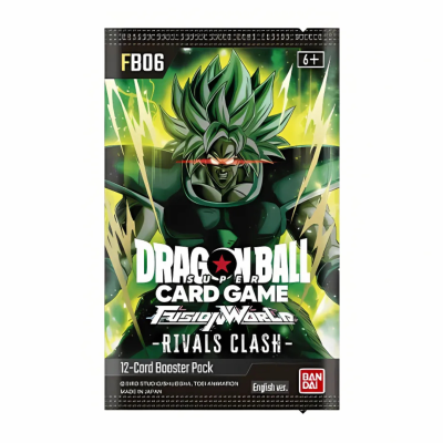 Pacote Dragon Ball Super Card Game com personagem e texto promocional