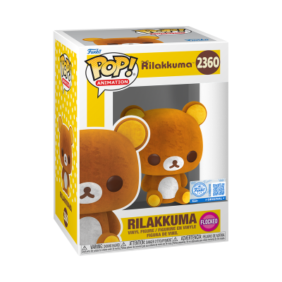 Boneco colecionável Funko Pop Rilakkuma 2360 em caixa amarela