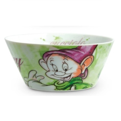 Taça de cerâmica com ilustração de personagem de desenho animado a cores