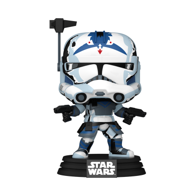 Figura Funko Pop Clone Trooper Star Wars com base preta