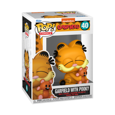 Figura Funko Pop Garfield com Pooky na caixa
