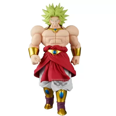 Figura de ação musculosa com cabelo verde e roupas coloridas
