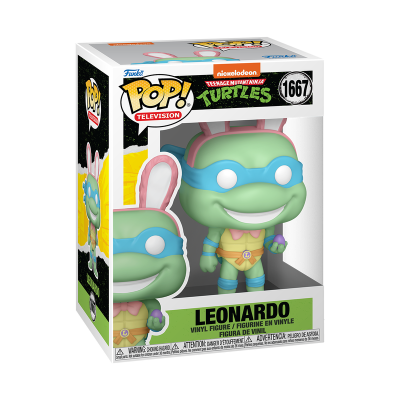 Figura Funko Pop Leonard Teenage Mutant Ninja Turtles em caixa