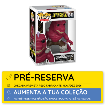 Figura Pop! Dinossaurus Invincible nº1980 em caixa