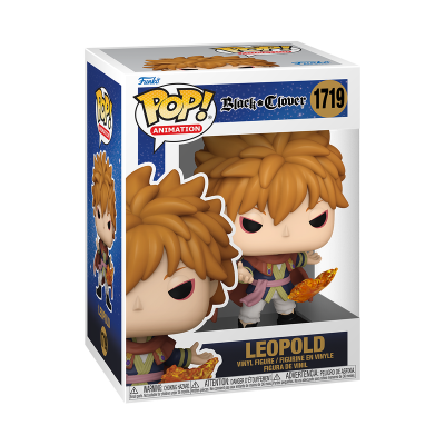 Funko Pop! Animation Black Clover Leopold nº 1719 em caixa de embalagem