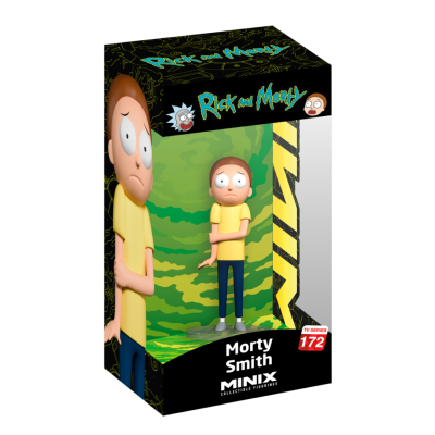 Caixa de brinquedo colecionável Morty Smith da série Rick and Morty