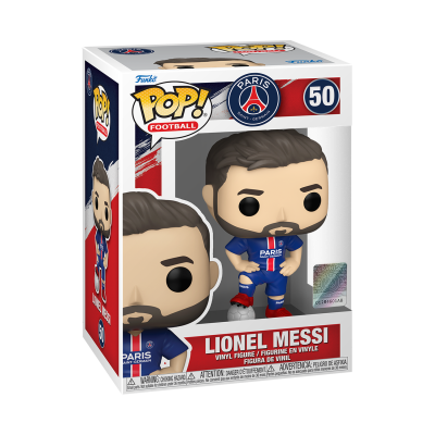 Funko Pop! de Lionel Messi com uniforme do Paris Saint-Germain