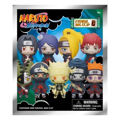 Brinquedo Naruto Shippuden com figuras colecionáveis em embalagem colorida