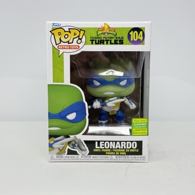 Funko Pop! Leonardo Teenage Mutant Ninja Turtles número 104 em caixa