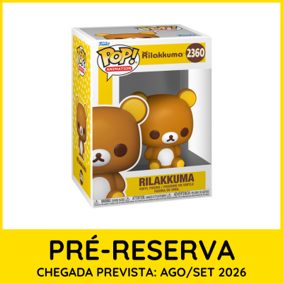 Figura em vinil Rilakkuma Funko Pop! Animation na caixa
