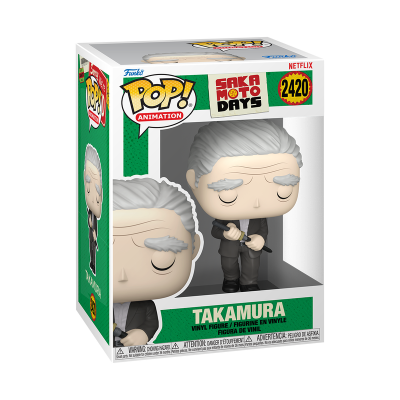 Figura Funko Pop Animation Takamura da Netflix Sakamoto Days em caixa