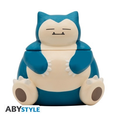 Recipiente cerâmico Snorlax azul e creme com logótipo ABYSTYLE