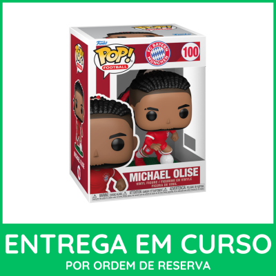 Figura Funko Pop! Michael Olise FC Bayern München dentro da caixa