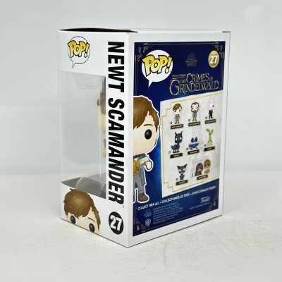 Caixa Funko Pop! Newt Scamander número 27 da colecção The Crimes of Grindelwald