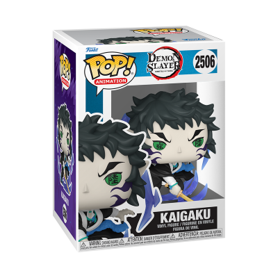 Figura Funko Pop Kaigaku de Demon Slayer numa caixa