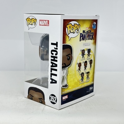 Figura Funko Pop! Marvel Black Panther TChalla na caixa