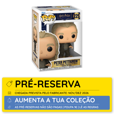 Funko Pop! Peter Pettigrew Harry Potter vinil na caixa
