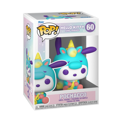 Funko Pop! Pochacco da coleção Hello Kitty and Friends número 60 em embalagem branca