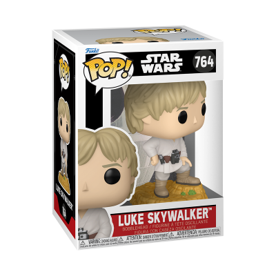 Boneco Funko Pop Luke Skywalker Star Wars numa caixa