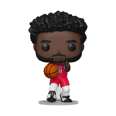 Figura colecionável estilo Funko Pop de jogador de basquetebol com bola