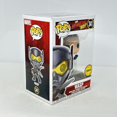Boneco Funko Pop! WASP Marvel número 341 em caixa