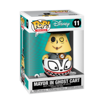 Figura POP! de vinil Mayor in Ghost Cart da Disney, na embalagem