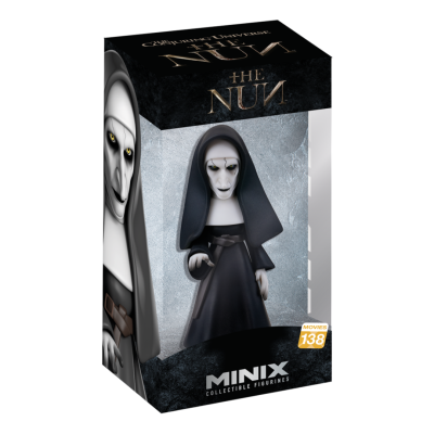 Figura colecionável de freira da série THE NUN na embalagem preta