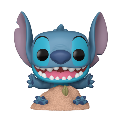 Figura colecionável azul de Stitch com grandes orelhas