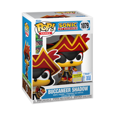 Figura Funko Pop! Buccaneer Shadow de Sonic the Hedgehog na caixa
