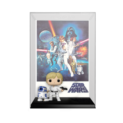 Figura Funko Pop de Star Wars com quadro clássico ao fundo