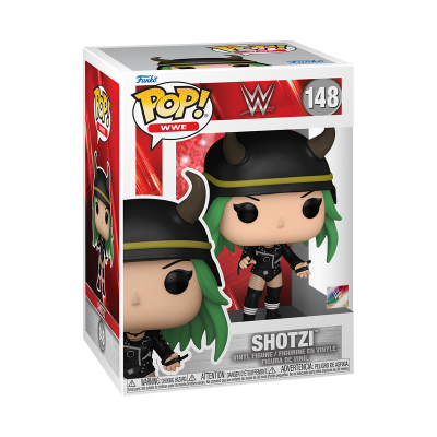 Figura Funko Pop! WWE Shotzi número 148 em caixa