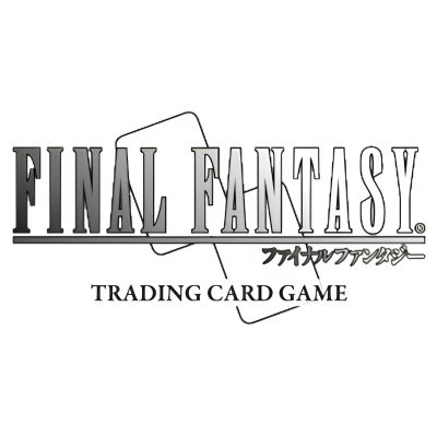 Logotipo FINAL FANTASY Trading Card Game com texto japonês sobre fundo branco