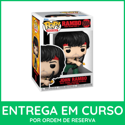 Figura vinyl Funko Pop John Rambo na embalagem