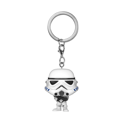 Chaveiro Funko Pop Stormtrooper Star Wars branco e preto