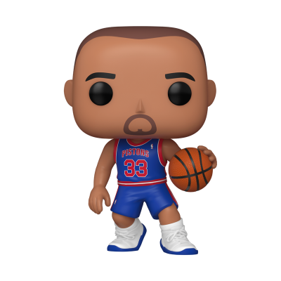 Boneco Funko Pop jogador de basquetebol Pistons de azul com bola