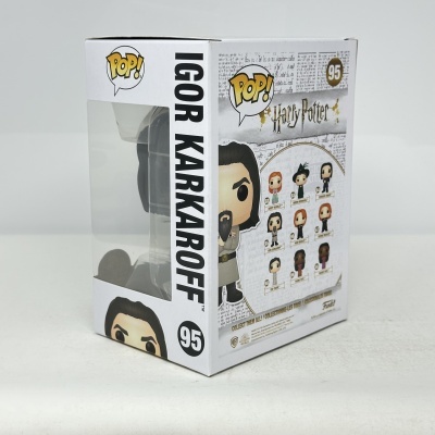 Figura Igor Karkaroff Funko Pop! Harry Potter em caixa branca com detalhes