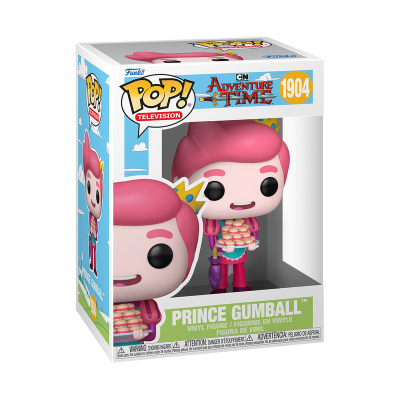 Boneco Funko Pop Prince Gumball Adventure Time na embalagem