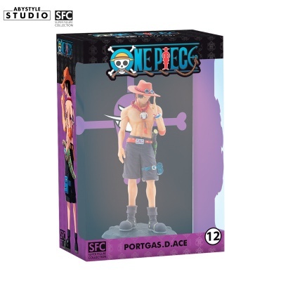 Figura de ação Portgas D. Ace em embalagem da coleção Super Figure Collection