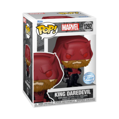 Funko Pop King Daredevil Marvel número 1292 em caixa