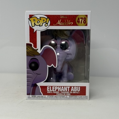 Figura de vinil Elephant Abu da Disney Aladdin em caixa