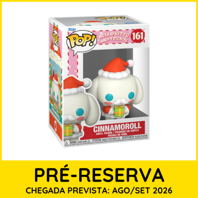 Funko Pop! Cinnamoroll com gorro de Natal em caixa de embalagem