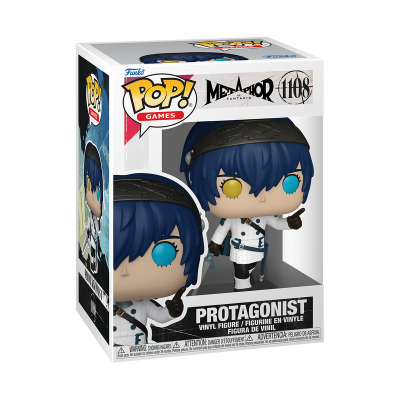 Boneco Funko Pop! Protagonist da série Metal Mood dentro da caixa