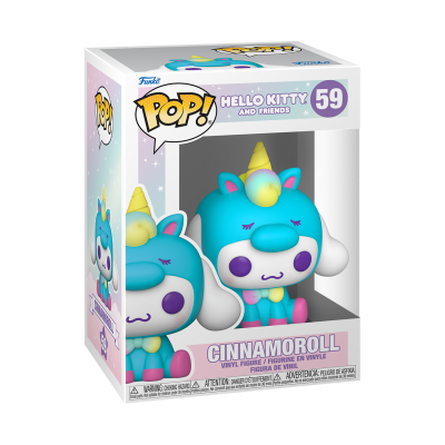 Funko Pop Cinnamoroll número 59 da coleção Hello Kitty and Friends em caixa de embalagem