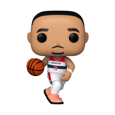 Figura Funko Pop de jogador de basquetebol uniformizado a segurar uma bola de basquete