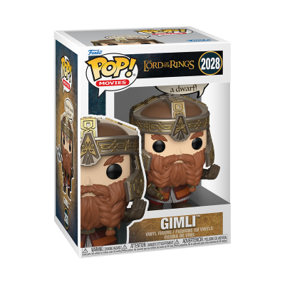 Funko Pop! de vinil do personagem Gimli da série The Lord of the Rings